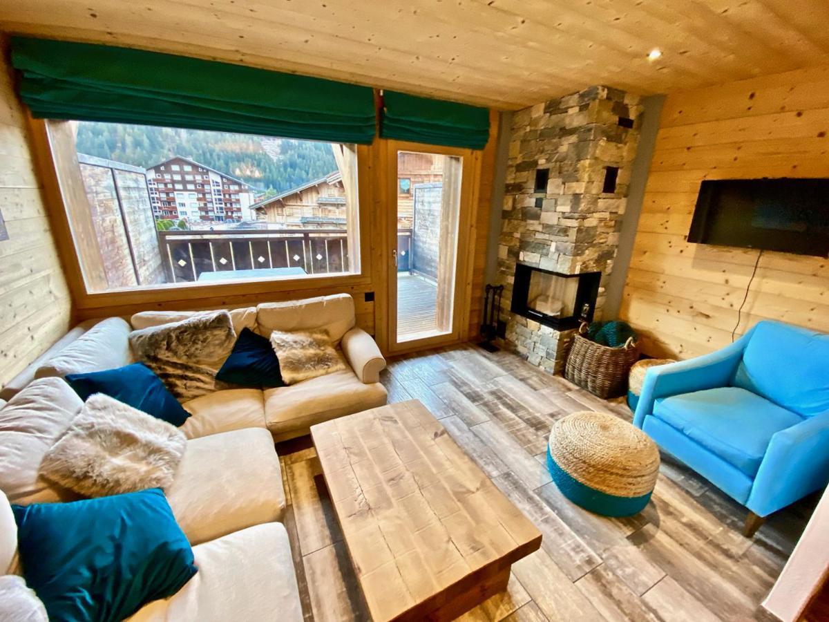 Le Nid Du Corbeau Villa Morgins Exteriör bild
